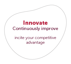 Innovate - Continuously improve - incite your competitive advantage